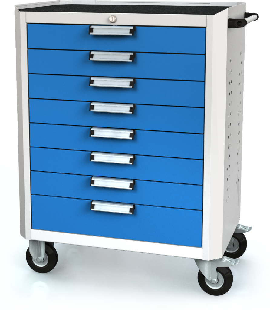 Trolley DVU 968 x 765 x 500 - basic - 8x drawers